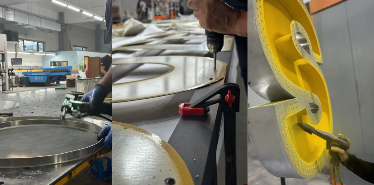 Atölyede üretim süreci detayları